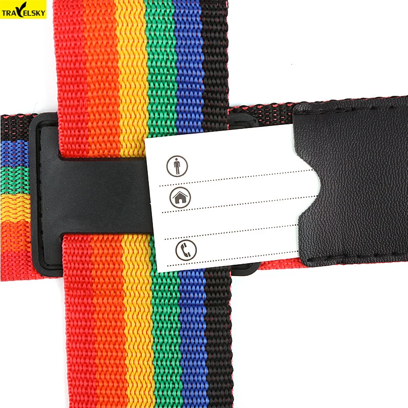 Travelsky New TSA Travel Luggage Strap Adjustable Lengthened Suitcase Cross Belt TSA/Password Lock Buckle Strap/Baggage Belts 