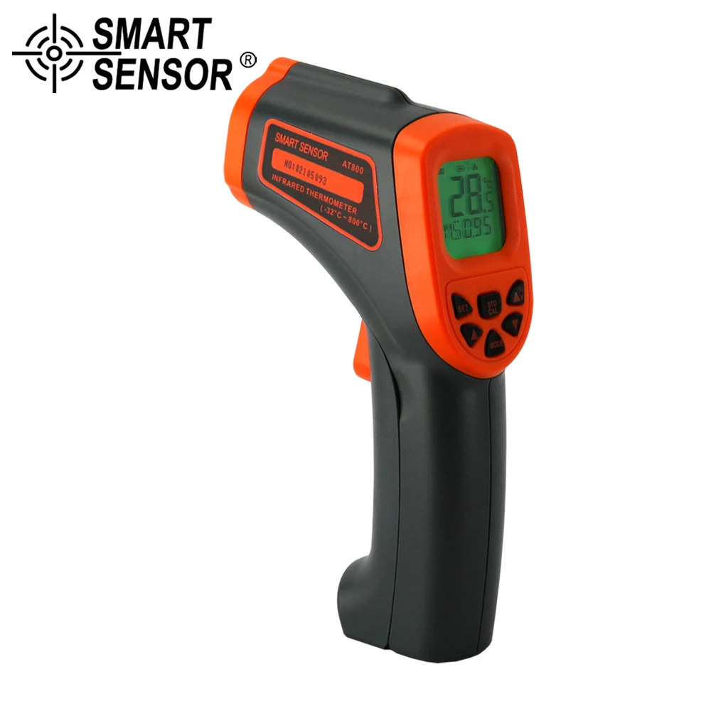 

SMART SENSOR -32 to 800 C (-26 to 1472 F)Non-Contact laser IR Temperature Gun Pyrometer meter Digital Infrared Thermometer
