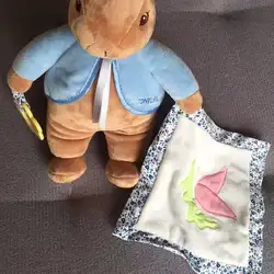 Crinkle мягкая игрушка кролик аппетитное Полотенце Кукла-кролик с одеялом для малышей и детей