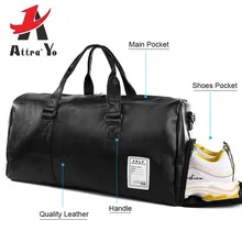 Спортивная сумка, кожаные спортивные сумки, большие мужские тренировочные сумки для обуви, женские спортивные сумочки для фитнеса, йоги, путешествий, багажа на плечо, черные спортивные сумочки