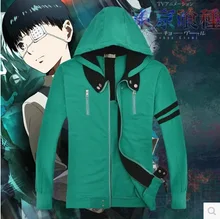 Tokio ghouls night kaneziki anime sudaderas con capucha de algodón COS chaqueta hombres y mujeres sudadera amante cosplay juego de los deportes