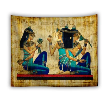 

Decorative tapestry Wall Hanging home decor curtain spread covers cloth blanket art tapestry Beach Towel Egypt figures vintage