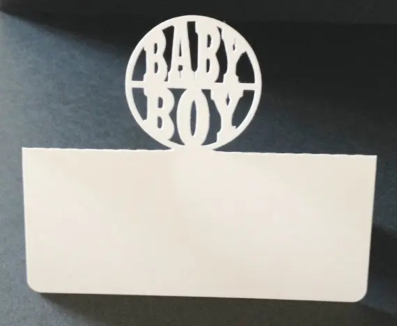 Baby Boy Place Cards Holiday Wedding Bridal Baby Shower Dinner