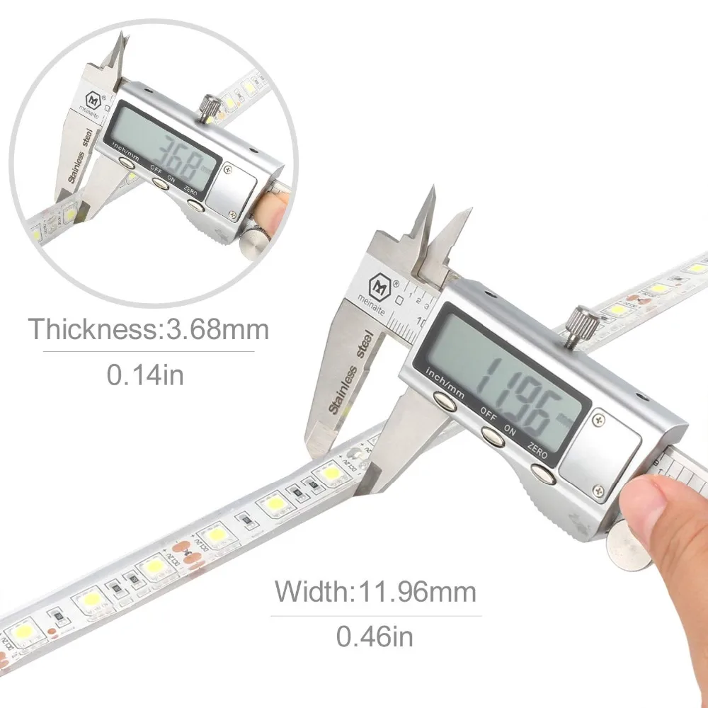 Светодиодный светильник SMD 5050 гибкая рулонная лента DC12V 60 Светодиодный s/m 5 м/лот IP68 Водонепроницаемый Аквариум подводный бассейн Украшение