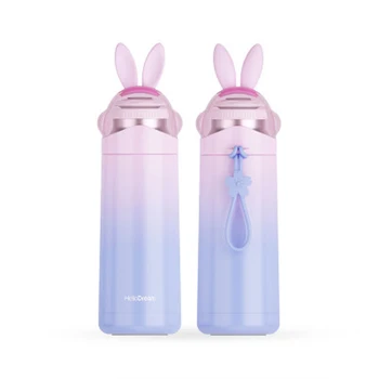 

Gradient Colorful Rabbit Mug Men And Women Cute Fresh Fashion Goddess Students Children's Glass Vacuum Thermocup Cup Bottle