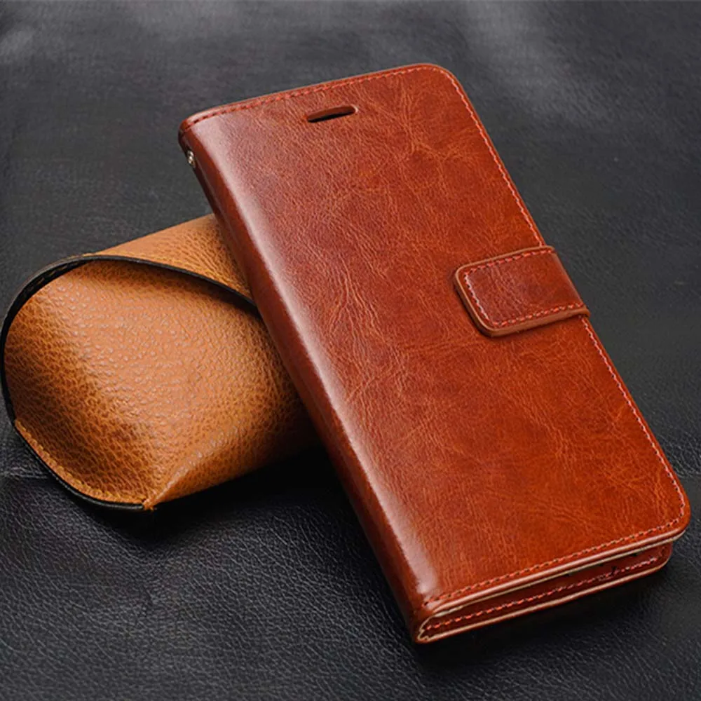 Чехол OPPO A7 Leathe для A7X Premium Wallet PU кожаный флип чехол CPH1901 CPH 1901 откидной | Мобильные