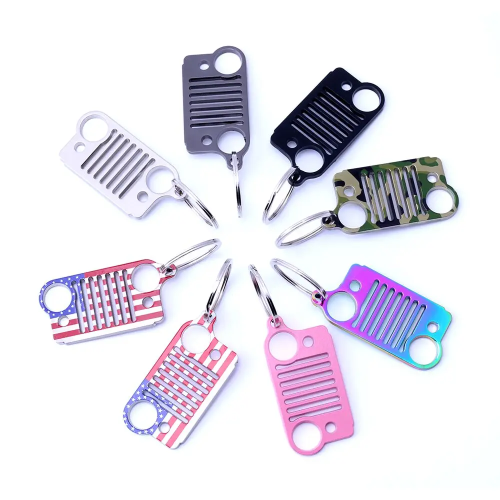 

Armsky 8 Colors ring key chain fashion car keychain silver ring stainless steel key chain style ring for jeep Perfer Gift