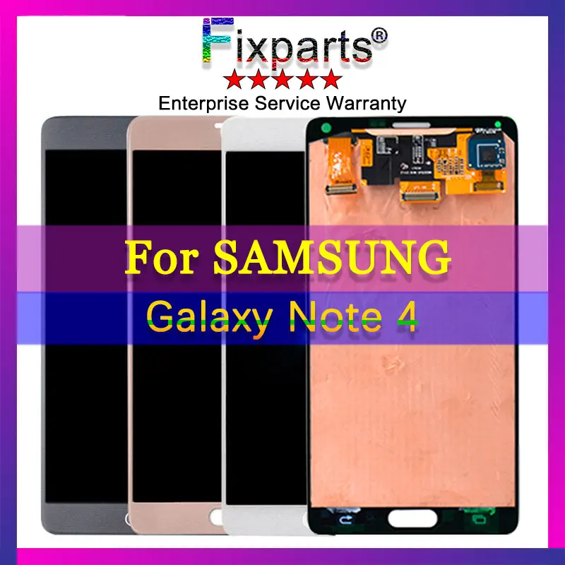 

Super AMOLED 5.7"for Samsung Note 4 N910 N910A N910F Note4 LCD Display Touch Screen Digitizer Assembly For SAMSUNG NOTE 4 LCD