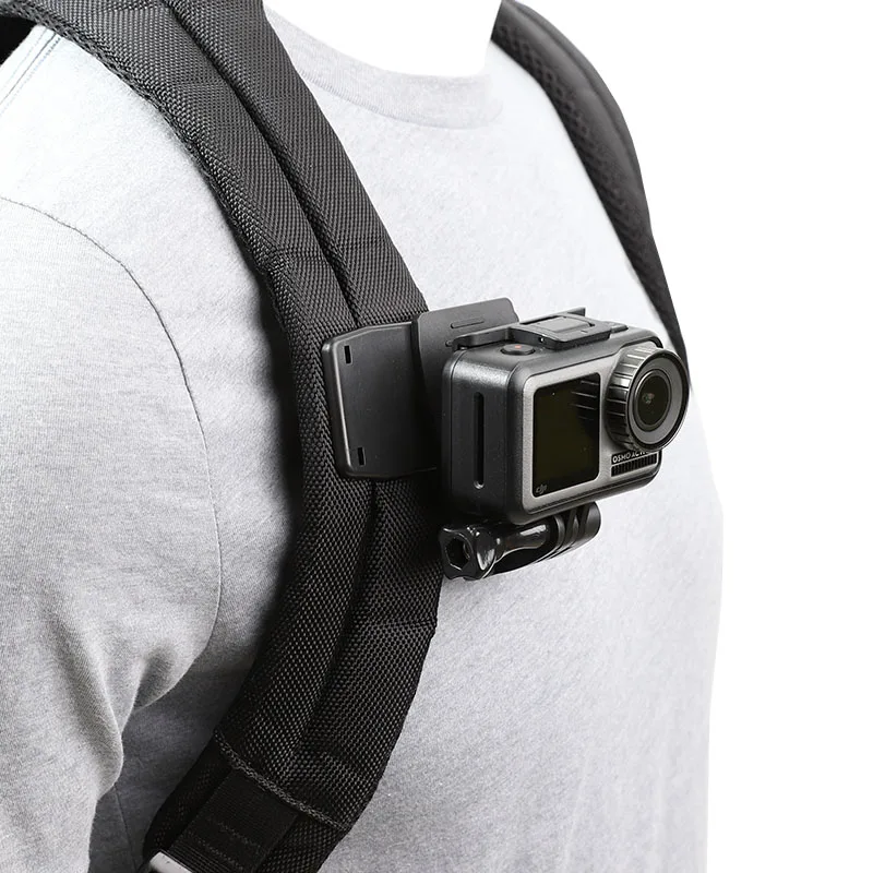Rotate Backpack Clip Clamp Mount for GoPro Hero 8/7/6/5/4/3 Xiaomi Yi 4K Lite SJCAM SJ4000 EKEN H9/H9R Sports Camera Accessories|Sports Camcorder Cases| - AliExpress