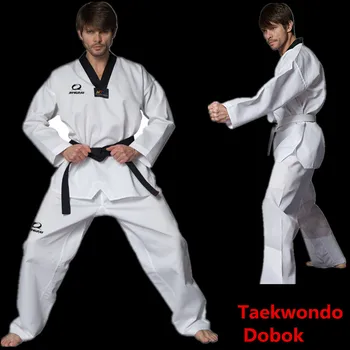 

NEW 2016 Hot Universal Taekwondo Dobok Adult Itf Long Sleeve Taekwondo Uniform Men Women Kids Taekwondo Belt