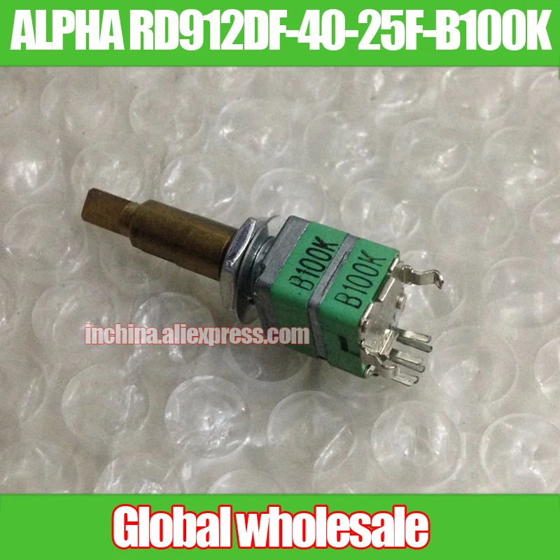 1pcs ALPHA RD912DF 40 25F B100K 9011 potentiometer / double curved foot