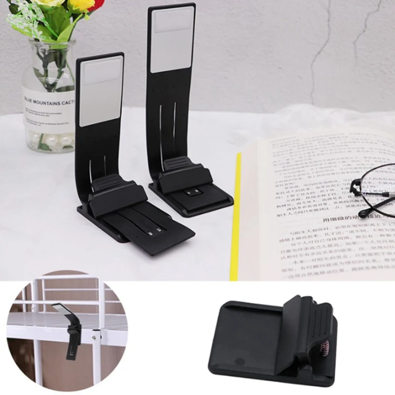 Portable LED Reading Book Light With Detachable Flexible Clip USB