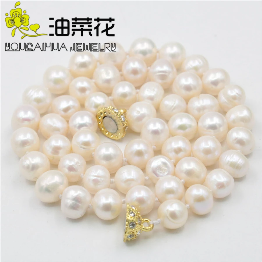 Earrings set 8-9mm Natural Akoya Cultured Pearl 14K GP Necklace Bracelet