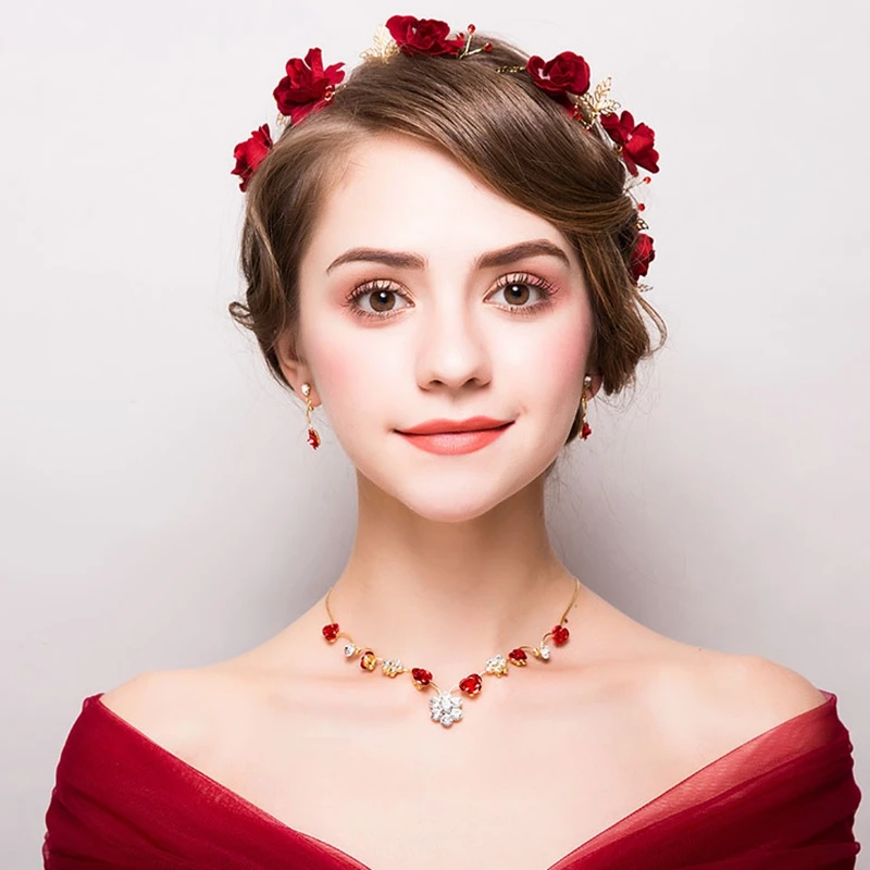 flower wedding jewelry sets