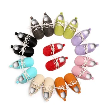 

Baby Boys Girls PU Leather Infant Toddler Sneakers Crib Newborn Kid Babe Soft Soled Classic First Walkers Shoes