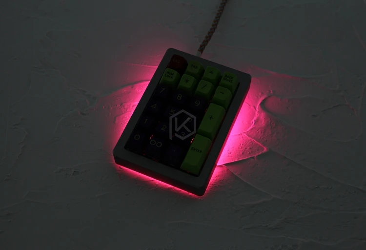  Anodized Aluminium case for cospad xd24 custom keyboard acrylic panels diffuser can support Rotary 