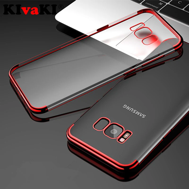 

Plating Soft TPU Cases For Samsung Galaxy S9 S8 A6 A8 J4 J6 Plus 2018 S6 S7 Edge A5 A7 2016 J3 J5 Pro J7 2017 Clear Cover Case