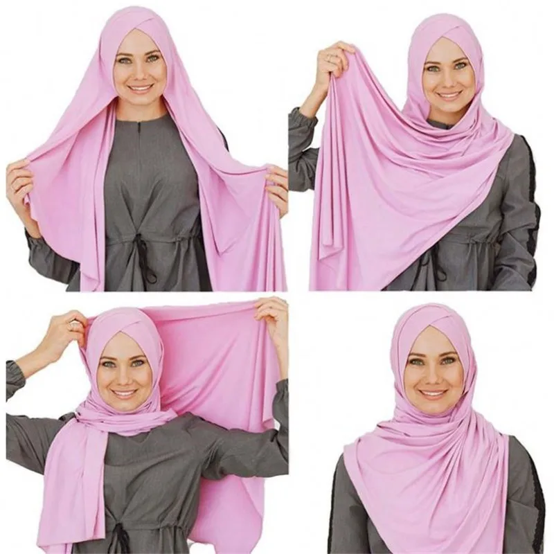 2019-wholesal-Women-Muslim-Jersey-Scarf-Hijab