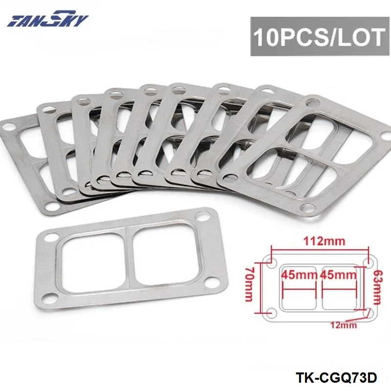 TANSKY Turbo Gasket Fit Garrent T6 Flange Turbo Turbine 4 Bolt Divided
