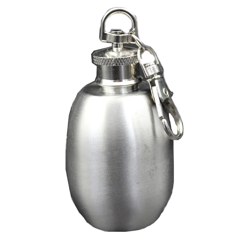 

Creative stainless steel wine jar mini 2 ounce men's hip flask wine bottle portable sealed cans small container storage bottle