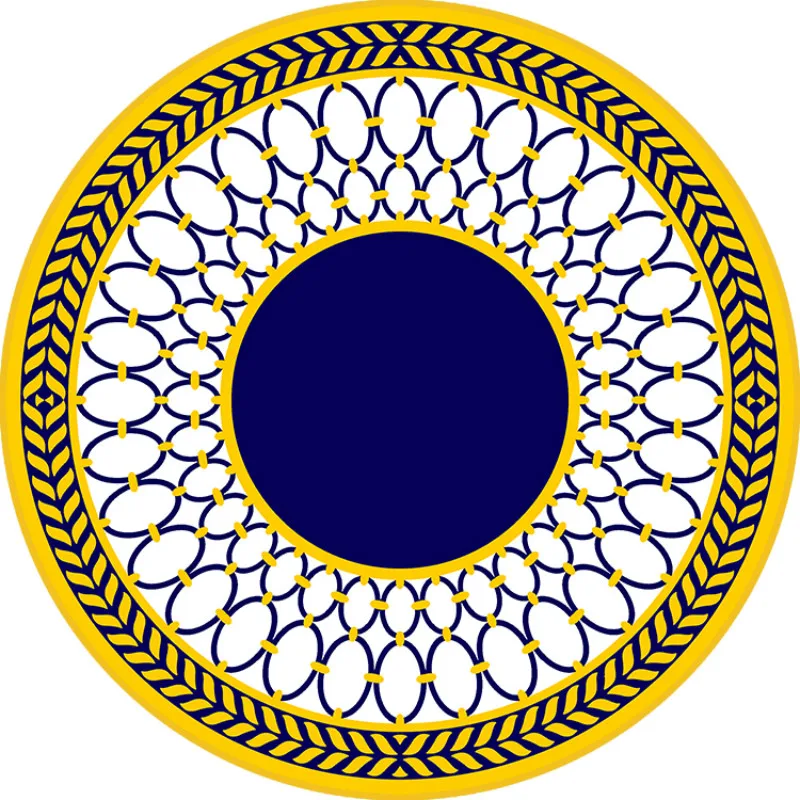 WINLIFE Modern Simple Style Geometric Carpets Round Area Rugs For Living Room /Bedroom Tea Table Mats Chair Rugs Washable Mats