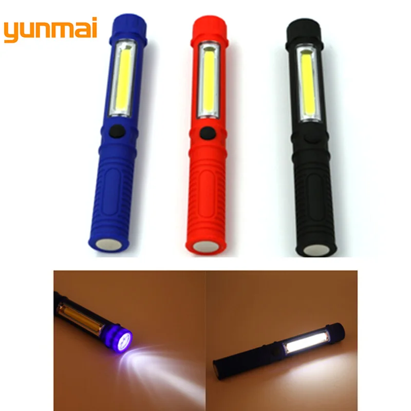

Mini Lightweight Penlight Flashlight LED Hard Light Pocket Torch Waterproof Adjustable Clip Magnet Torch COB Spotlight Lantern
