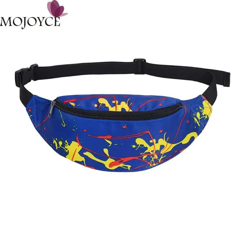 

Female Casual Sports Multicolor Printing Shoulder Crossbody Bags 2019 New Leisure Women Waist Fanny Belt Packs Nylon Chest Bags