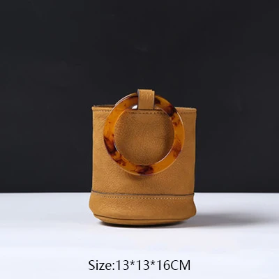 DUSUN мини-сумка-ведро женская сумка из искусственной кожи Сумка-тоут с металлическим кольцом сумка через плечо металлическая сумка с ручками женская сумка горячий стиль маленькая сумка