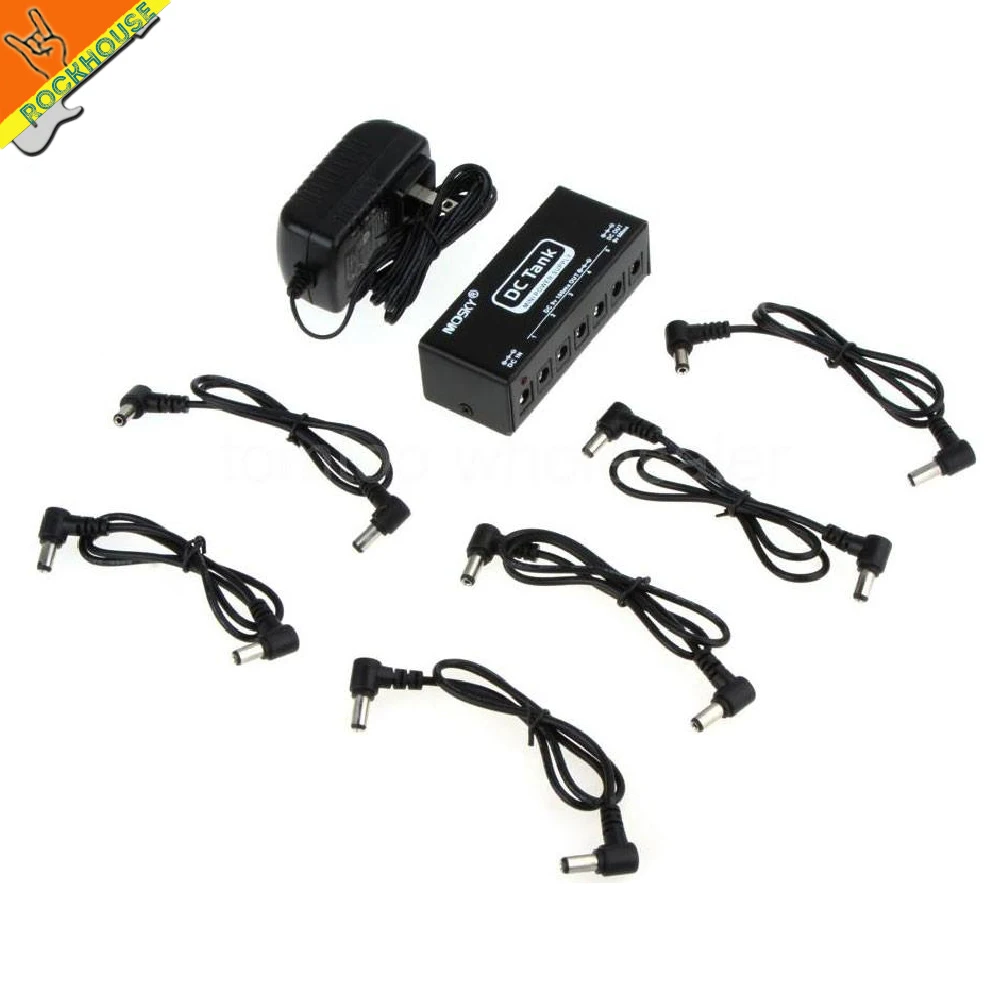 Блок питания для гитары Mosky mini 9 в блок 6 эффектов выходов 100 мА 500 защита от