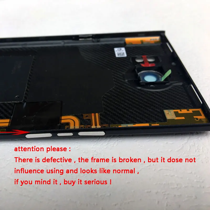 

BINYEAE Battery Cover Rear Housing Back Case For Blackberry Priv With Side Buttons+Camera Lens