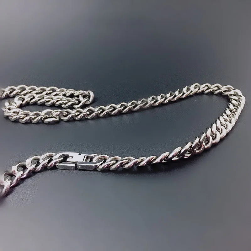 Pure titanium TA1 necklace with bucklein Chain Necklaces from Jewelry & Accessories on