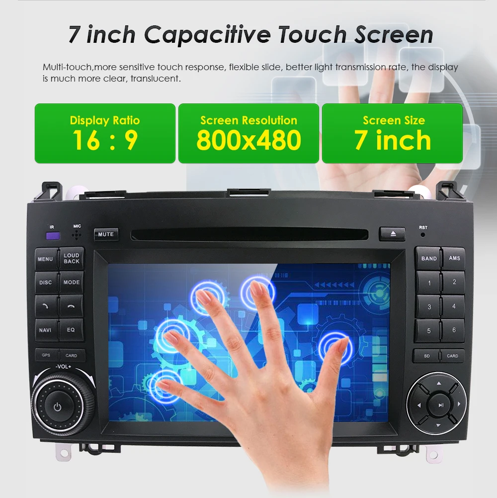 Discount Car In Dash DVD Player GPS Navigation for Mercedes-Benz W169 A150/A160/A170/A180/A200 W245 B160/B170/B180/B200 W639 Vito/Viano W 6