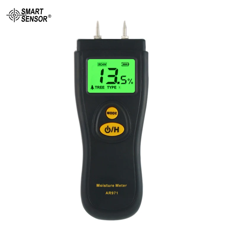 

LCD Digital Tree Bamboo Paper Wood Moisture Meter Tester Smart Sensor AR971