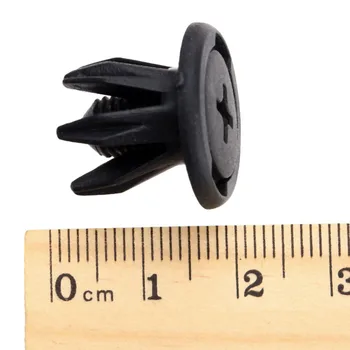 

Panel Rivet Interior Clip Fastener Bumper Plastic Black 50x 10mm Moulding