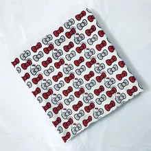 Хорошая плотная холщовая ткань с рисунком котенка кота и банта, хлопковая ткань с принтом, лоскутная скатерть, сделай сам, сумка для шитья дивана