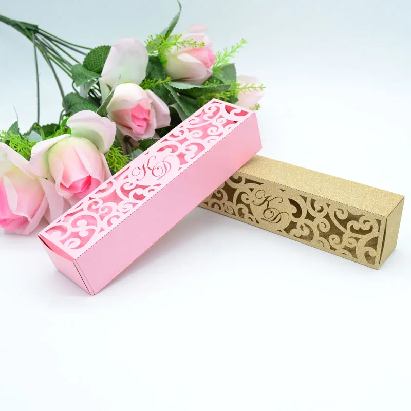 Роскошные арабский цветок в форме пользовательские блеск бумаги внутренняя бумажные карты Лазерная резка свадебные коробки