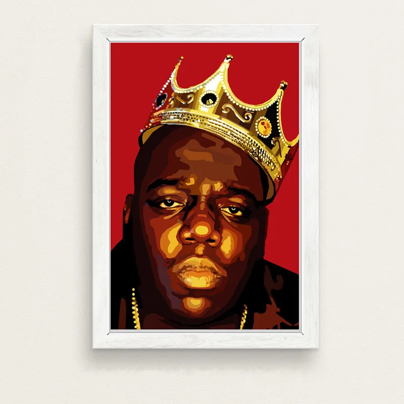 Книги по искусству живопись пресловутый B.I.G Biggie Smalls гангста рэп дым Star 2PAC плакат печать настенные панно для гостиная домашний декор