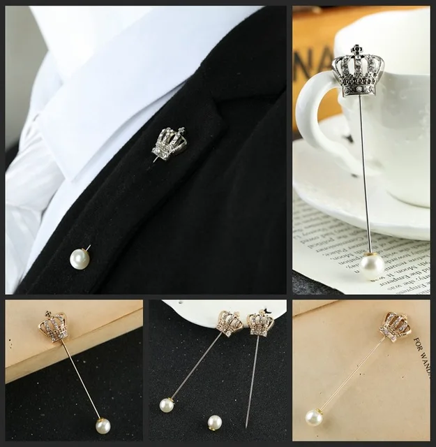 

2017 Promotion Hot Sale Plated Cross Trendy Broche Brooches For Crown Brooch Pin Shirt Collar Buckle Jackets Shawl Accessories