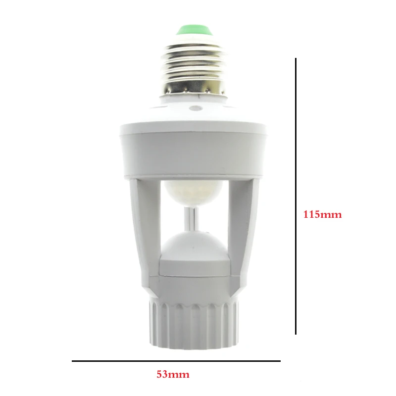 Hot AC 110 220V 360 Degrees PIR Induction Motion Sensor IR infrared Human E27 Plug Socket Switch Base Led Bulb light Lamp Holder