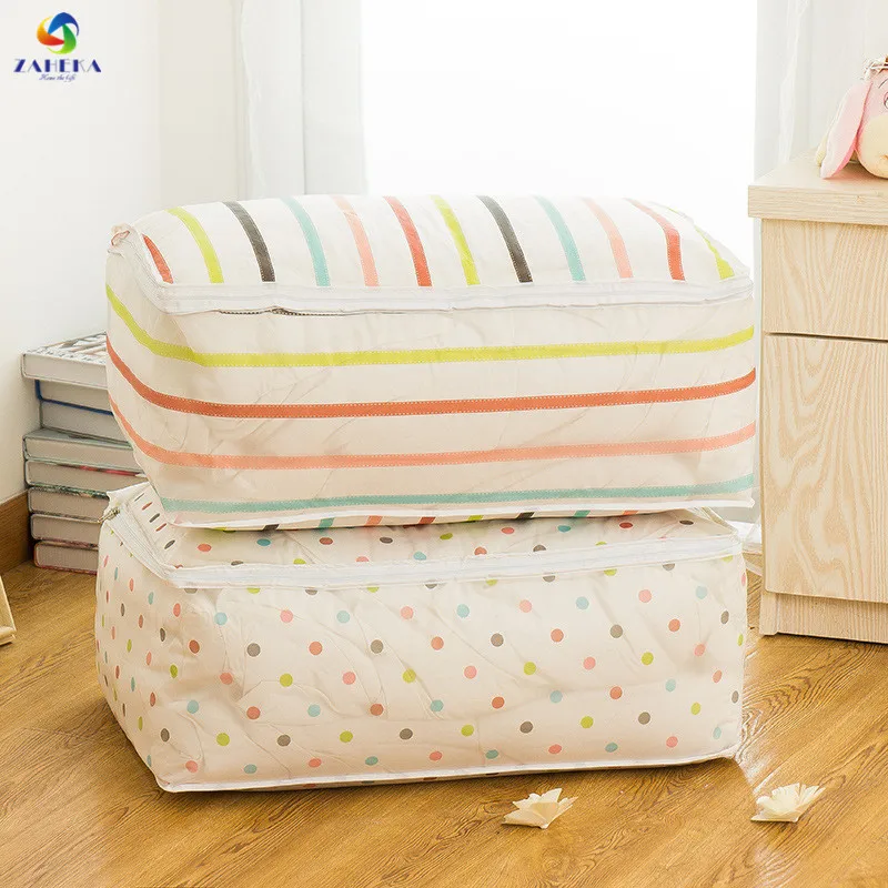

EIEYO Foldable Storage Bag Clothes Blanket Quilt Cover Cases for clothes Closet Sweater Organizer Box Pouches Storage container