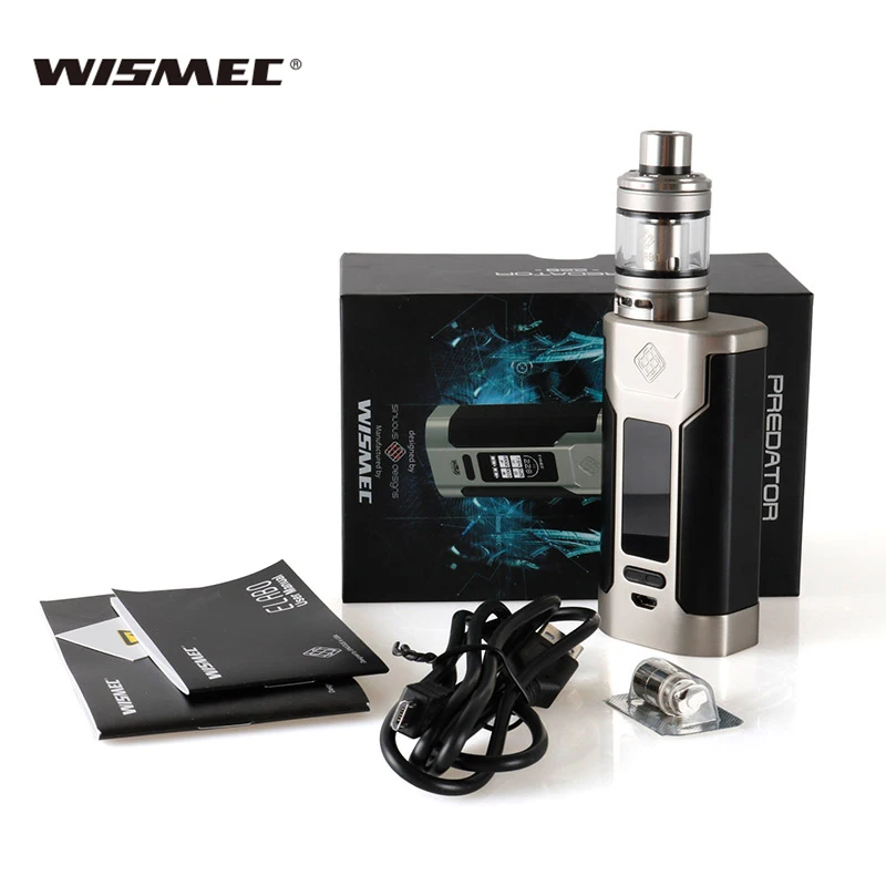 Оригинальный Wismec sinuous p228 с Elabo Kit sinuous p228 мод коробка Elabo Танк работает на сменной 18650 батареи электронной сигареты