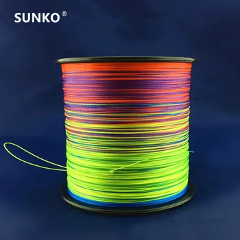 

8strands 300M SUNKO Brand Japanese Multifilament PE Material colorful Braided Fishing Line18 30 40 50 60 70 80 100 120 140 160LB