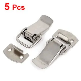 

Uxcell Hot Sale 5PCS Metal Toggle Latch Hasp Catch Clamp Clasp Tool 5pcs for Suitcase Box Chest,Silver Tone