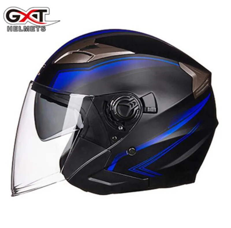 

GXT Motorcycle Helmet Open Face Helmet ABS Motorbike Helmet Biker Safety Double Lens Casque Casco Moto Helmet Motorcycle