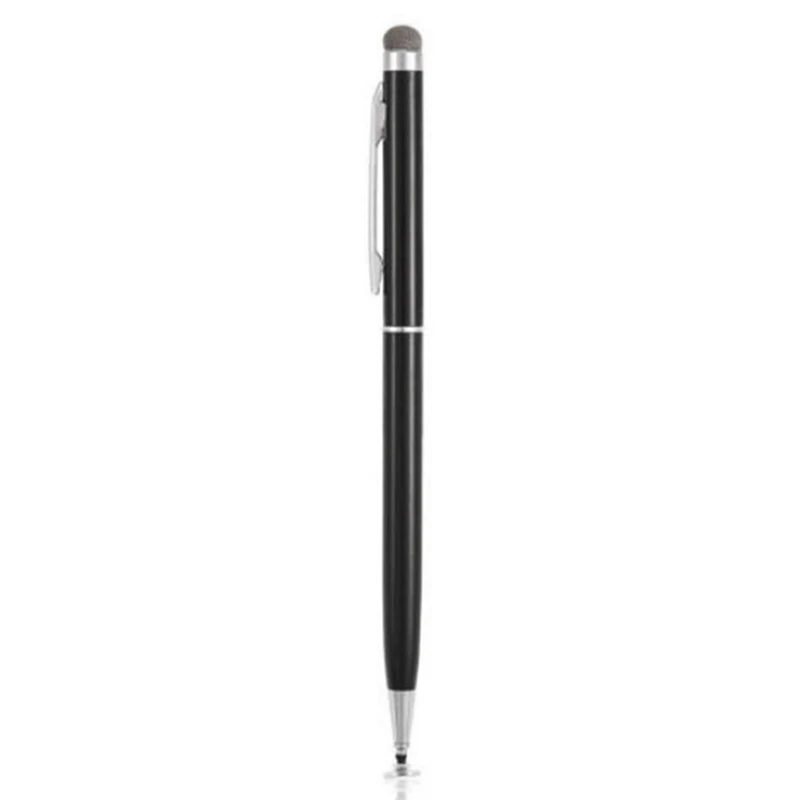 2в1 емкостная ручка с сенсорным экраном, ручка для рисования с проводящей сенсорной присоской из микрофибры, сенсорная головка для планшета, ПК, смартфона