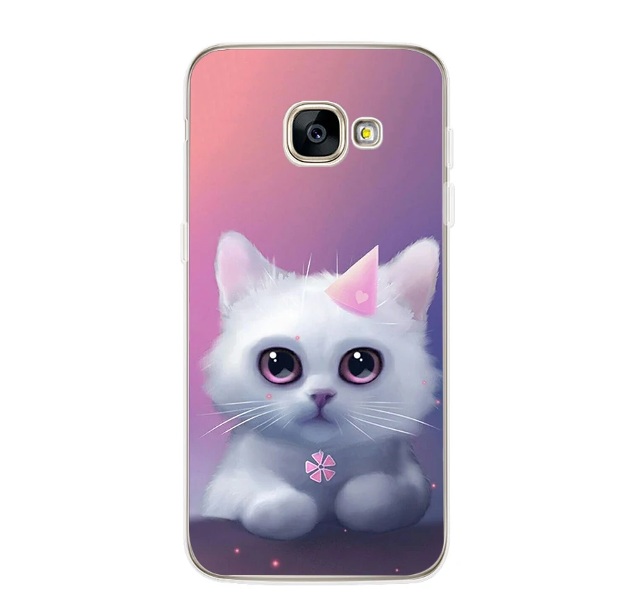 Ciciber для samsung Galaxy A5 A3 A7 A6S A8 плюс A8 A9 PRO Чехол Мягкий ТПУ милые Чехлы для телефона с изображением котенка, одежда Fundas Coque