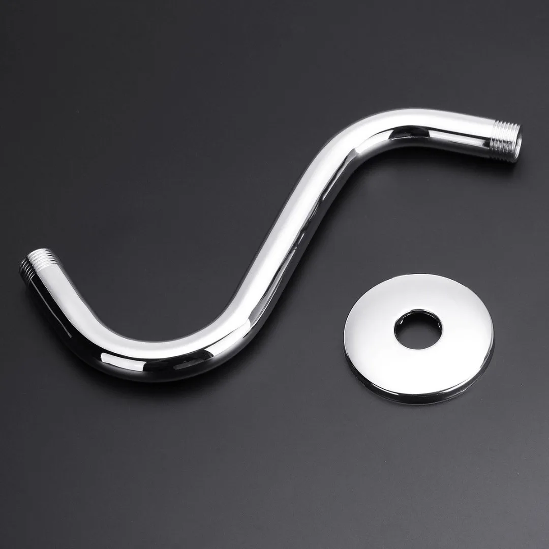 Jual Stainless Steel Ekstensi Shower Arm S Melengkung Leher Angsa Shower Ekstensi Lengan Universal Mandi Komponen