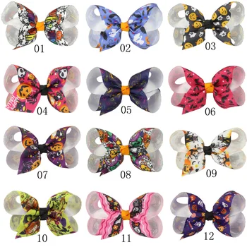 

Fashion Kids Hairpins Colourful Grosgrain Ribbon Bows Clips Hairpin Boutique Gradient Hair Clip Headware Kids Hair Accessories