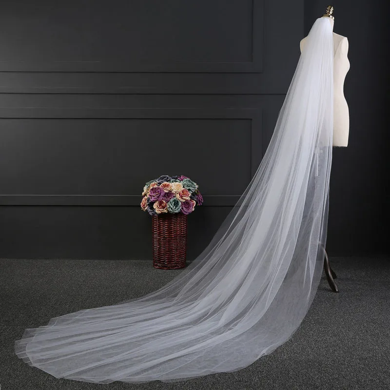 Eightree свадебная фата невесты тюль 3 метра 2 слоя простая свадебная вуаль с расческой элегантная свадебная фата белый/слоновая кость