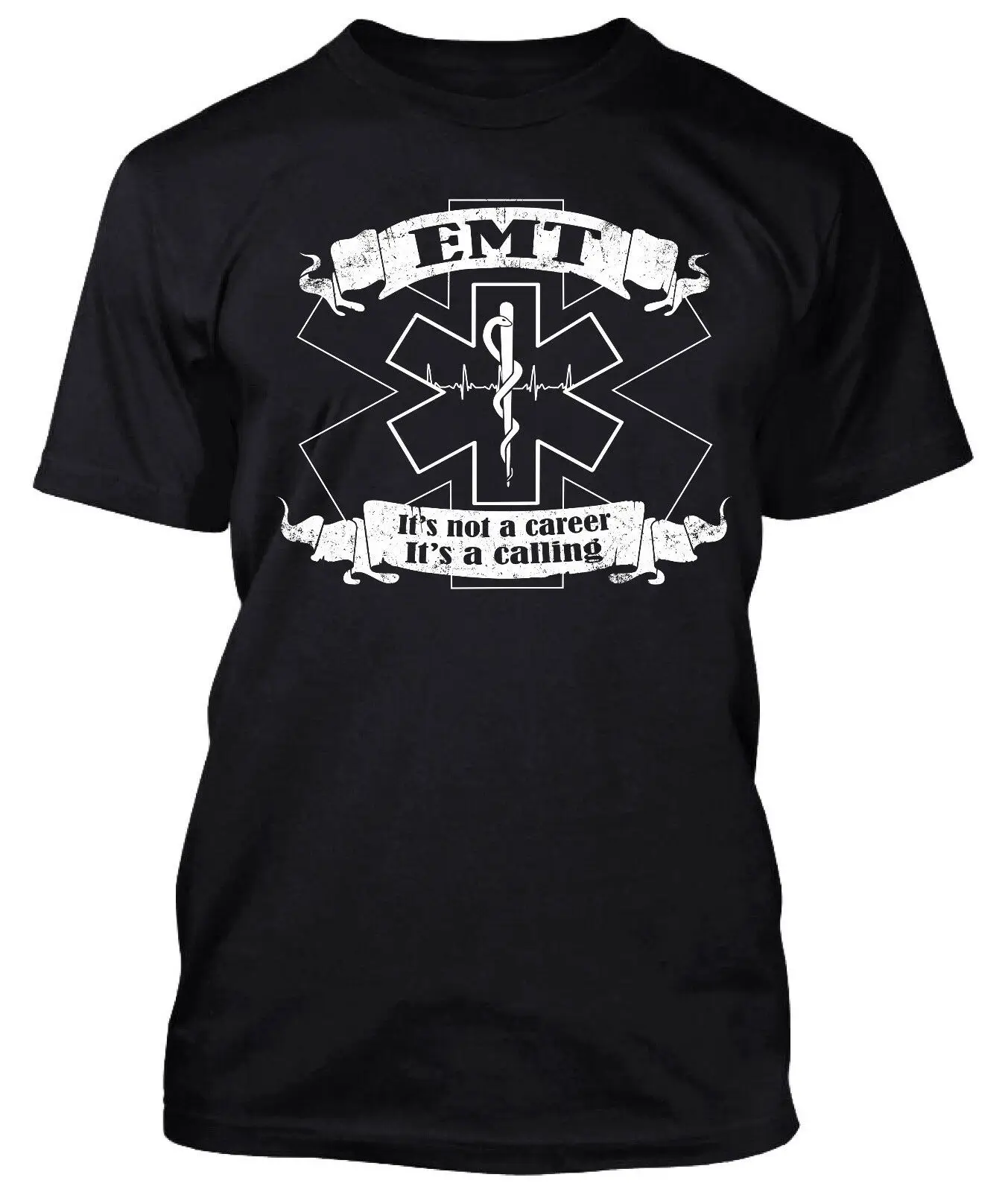Рубашка emt Emergency Medical technic EMS star of life harajuku Мужская футболка|Футболки| |